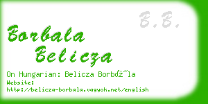 borbala belicza business card